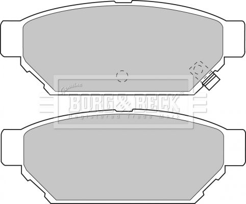 BORG & BECK Комплект тормозных колодок, дисковый тормоз BBP1543